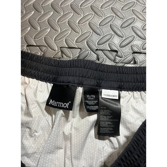 Marmot PreCip Eco Mens Rain Pants Black Waterproof Zip Lightweight Size XL Short - Picture 3 of 9